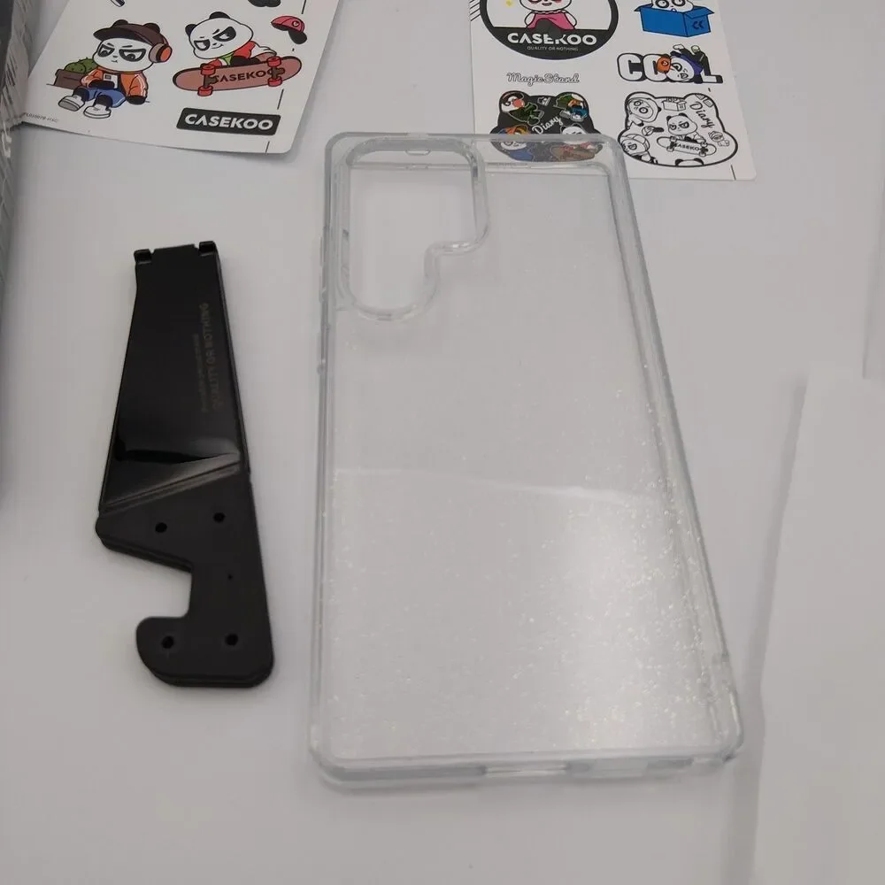 CASEKOO Genuine Official for Samsung Galaxy S25 Case Glitter Clear 6.2